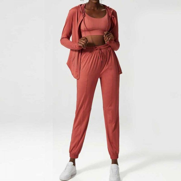 Sports fitness three-piece suit