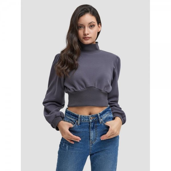 Turtleneck Tunic Sweatshirt