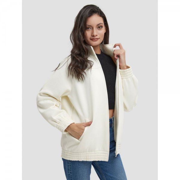 Drop Shoulder Hoodie Jacket